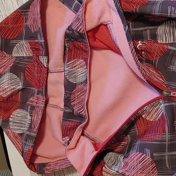 Xmtn pink brown rain autumn winter fleece lined jacket Child XL - Picture 8 of 9